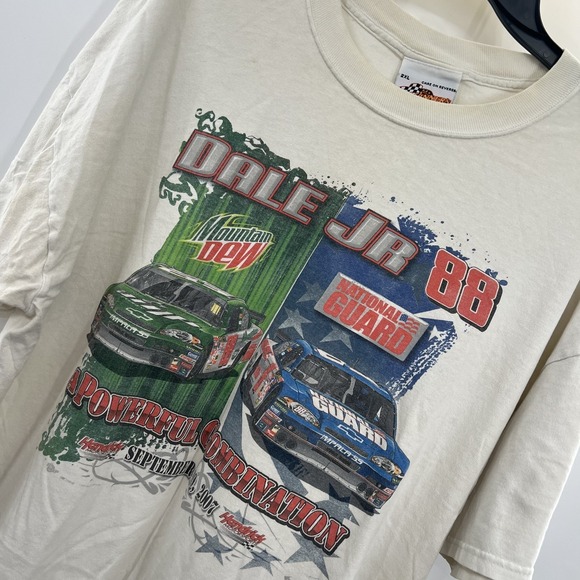 winners Circle Other - Dale Earnhardt Jr Shirt Mens 2XL White NASCAR Racing 88 National Guard Vintage